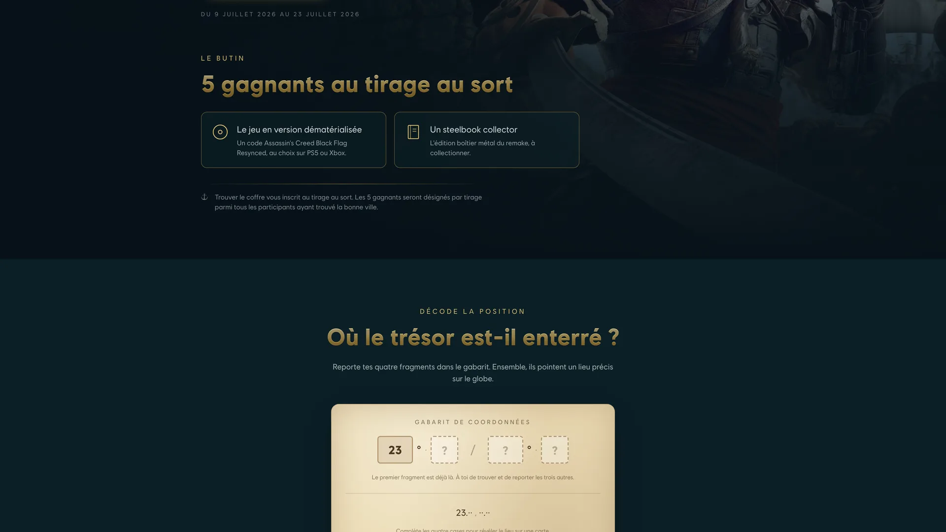 Les lots à gagner et les règles du tirage au sort
