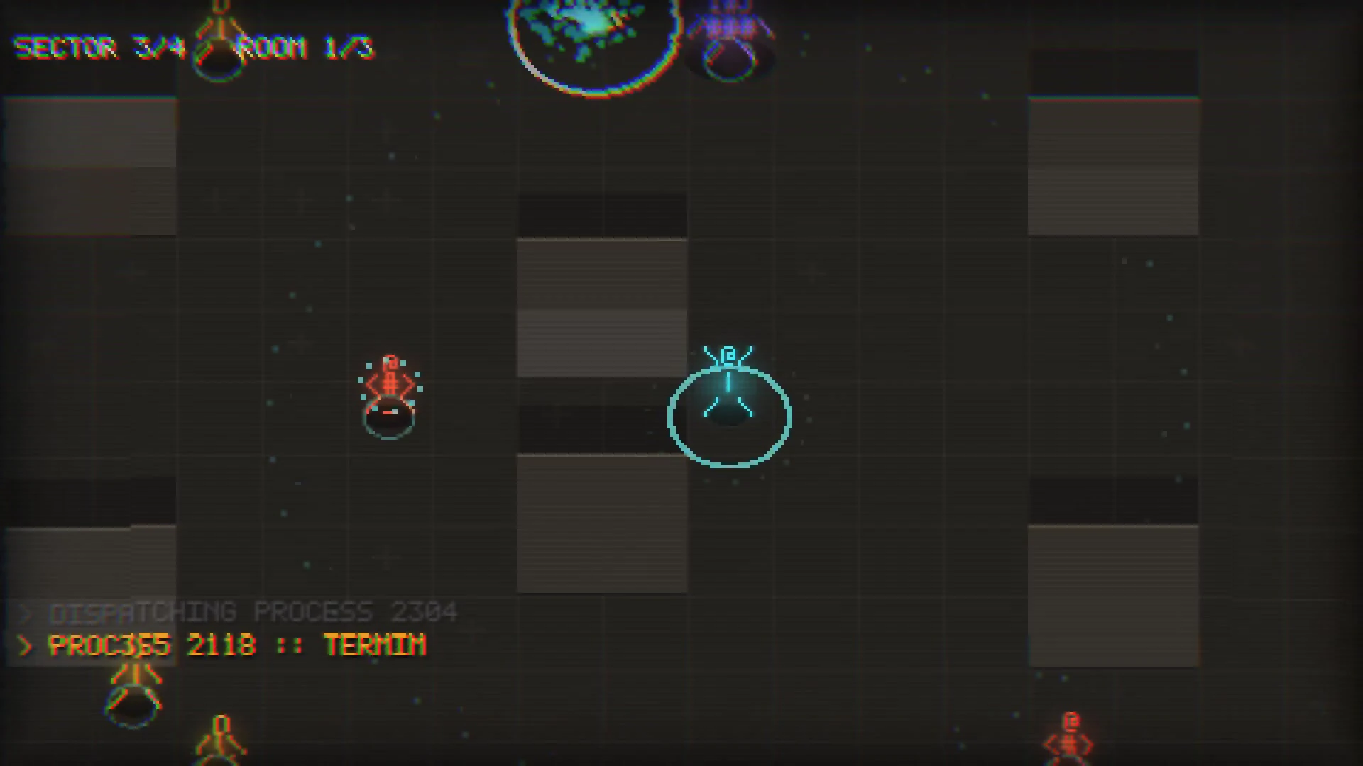 Un secteur corrompu par la progression, glitch RGB et logs qui bégaient
