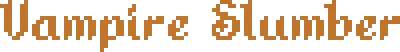 Vampire Slumber logo